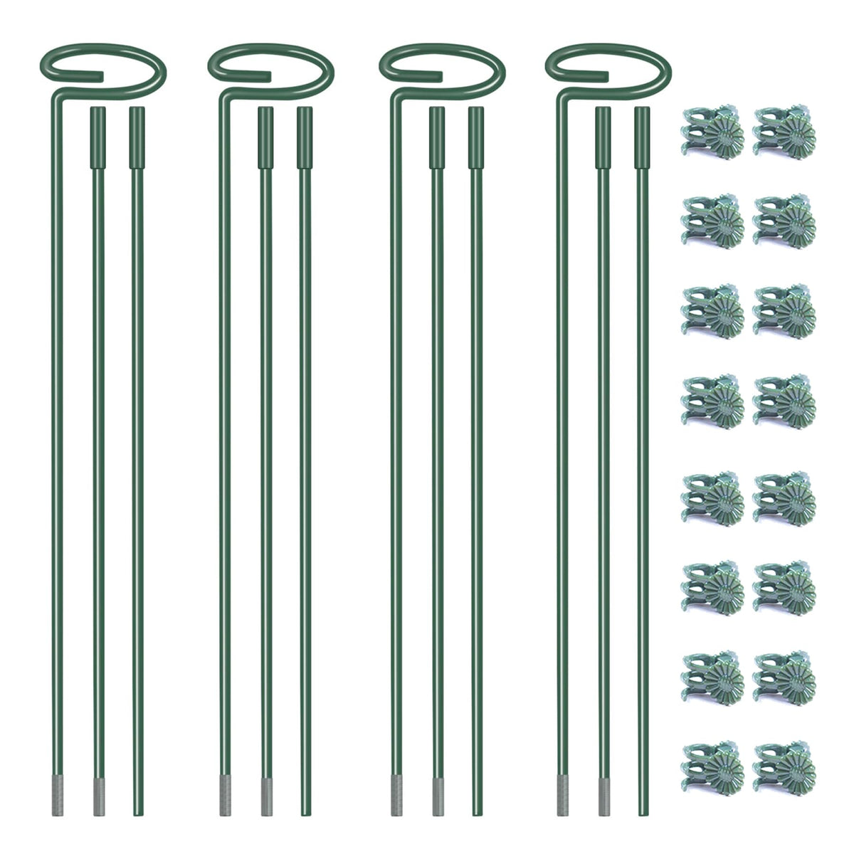 Linghui 4-5mm plant stake in 12-inch size, rustproof and ready to support delicate stems.