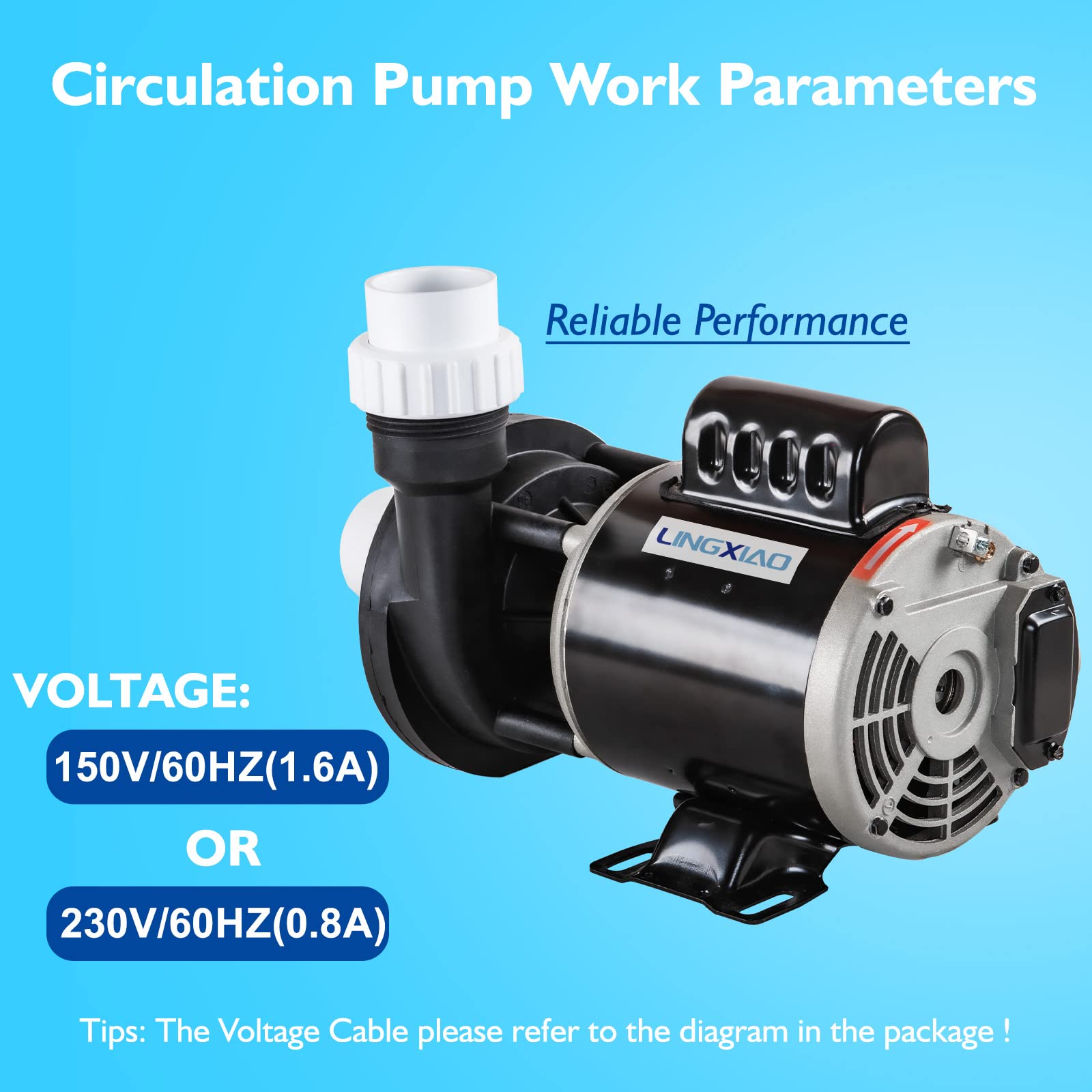 LINGXIAO spa pump compatibility ensures effortless OEM model replacement.
