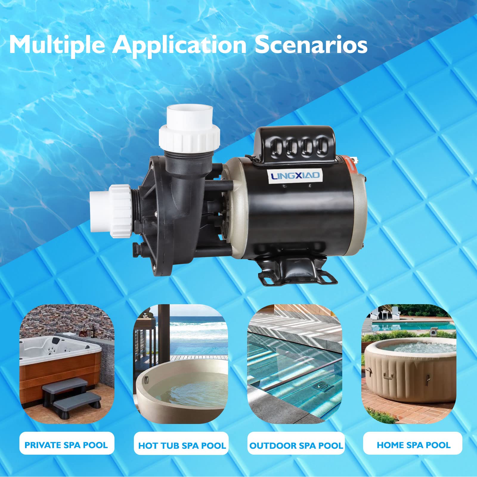 LINGXIAO spa pump replacement process simplifies upgrading noisy or low-power units.