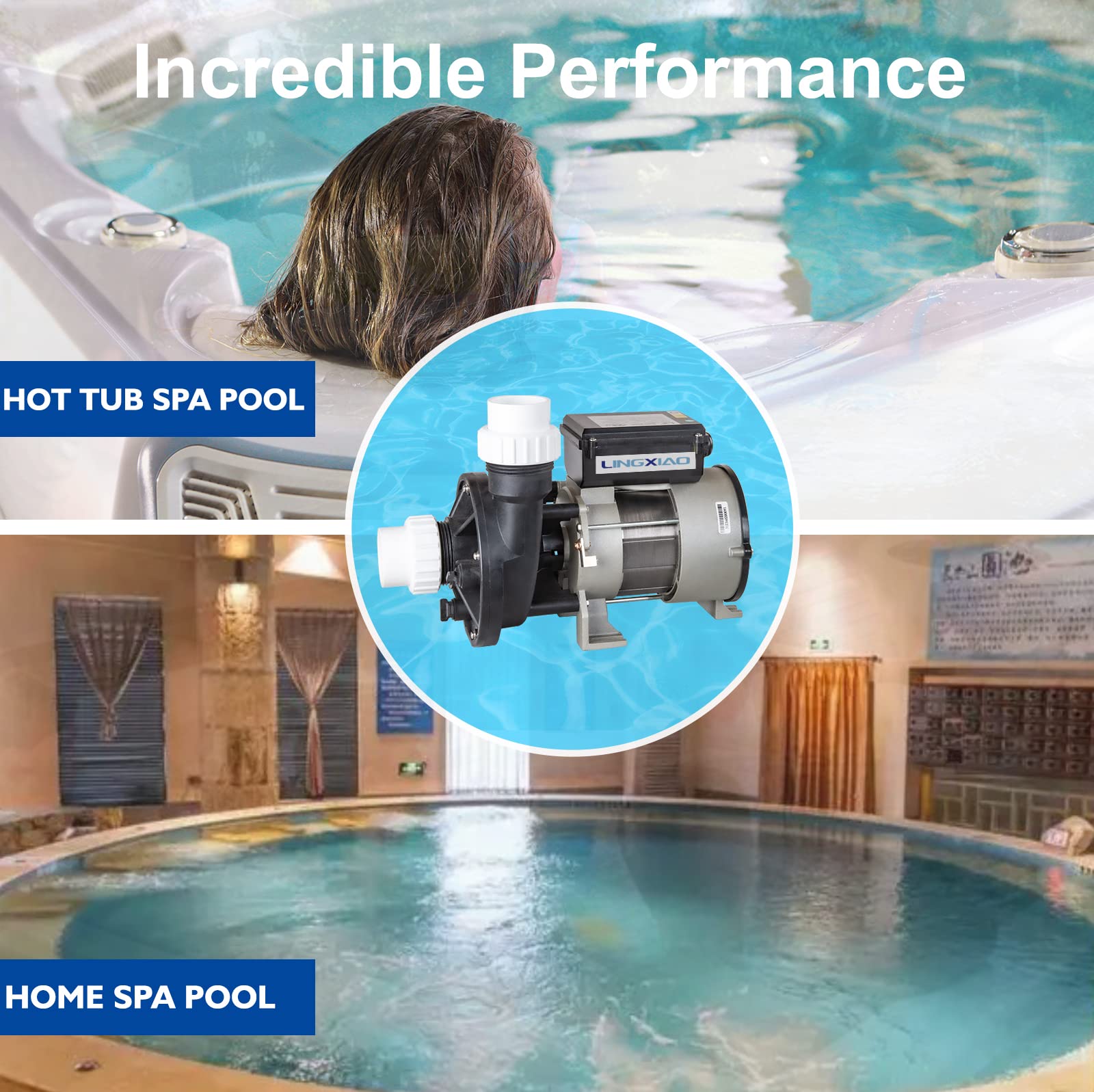 LINGXIAO WBC150 includes free 1.5 inch union for quick installation.