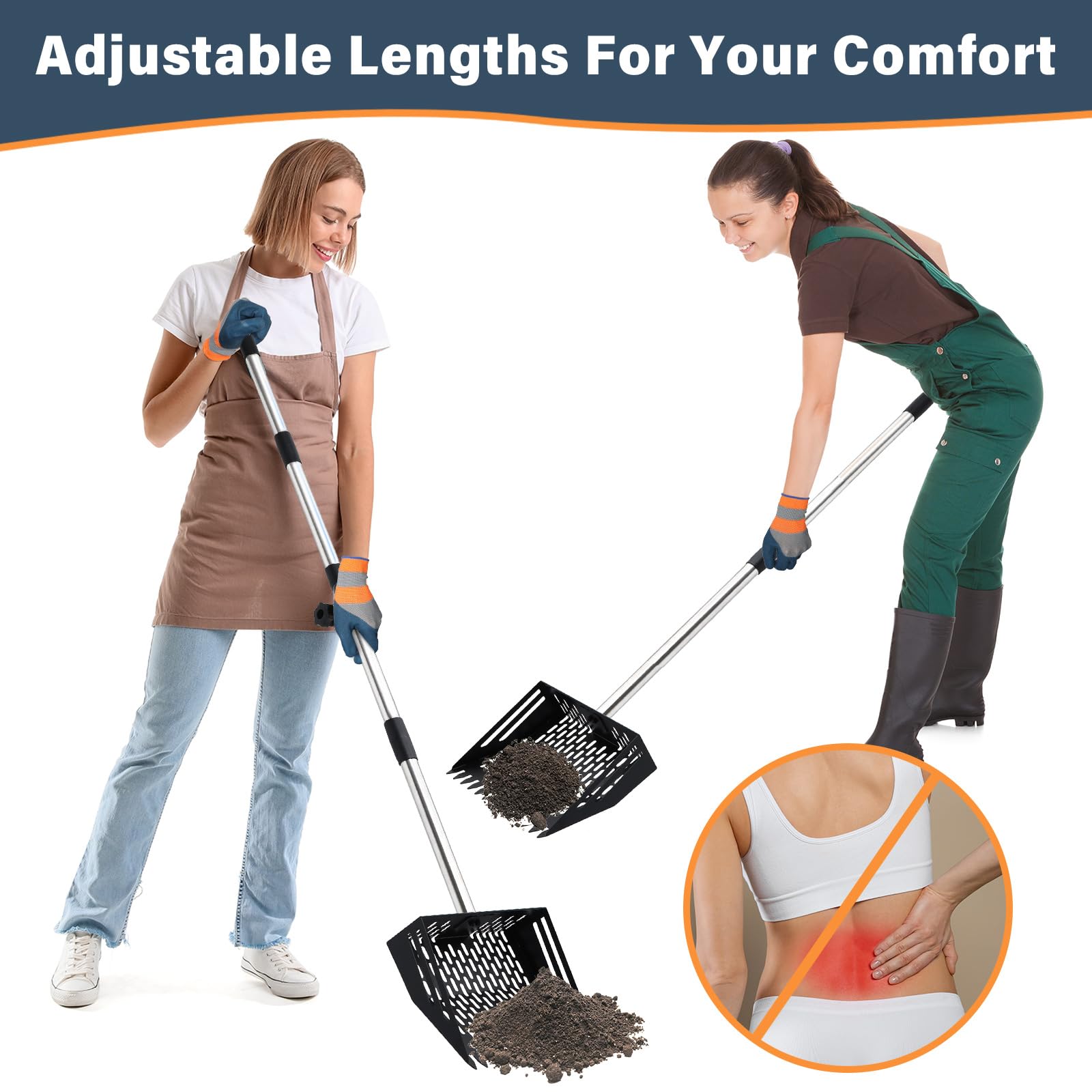 Linidcoud adjustable length 35-62 inches for versatile reach