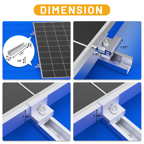 Link Solar rails kit provides strong support for multi-sized PV installations