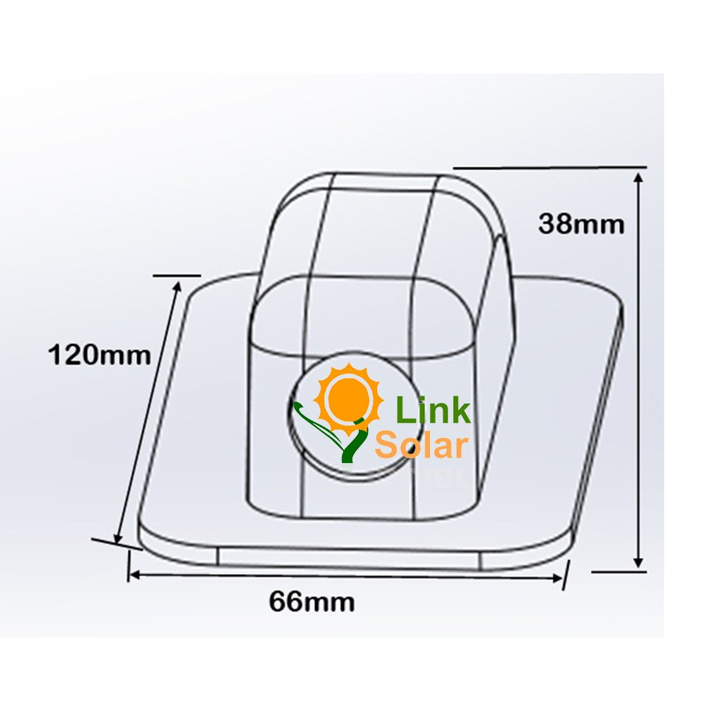 Link Solar surface-mount cable entry gland with adjustable grommet for easy waterproof installation.