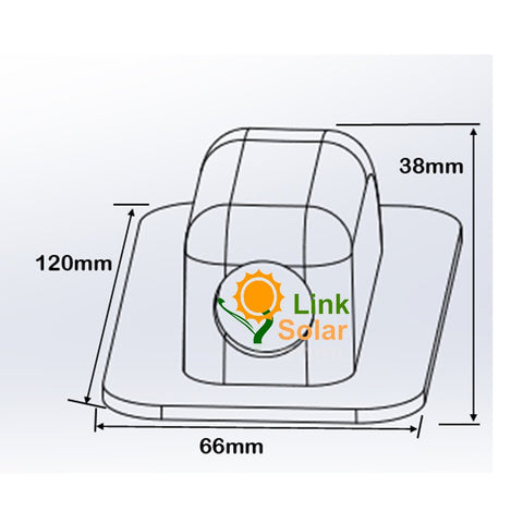 Link Solar surface-mount cable entry gland with adjustable grommet for easy waterproof installation.