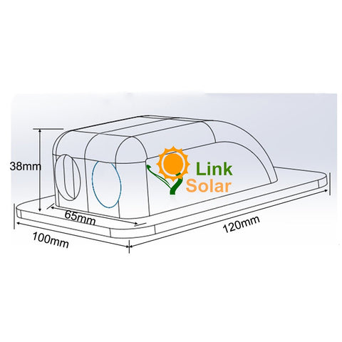Link Solar gland on boat deck provides durable, waterproof cable entry.