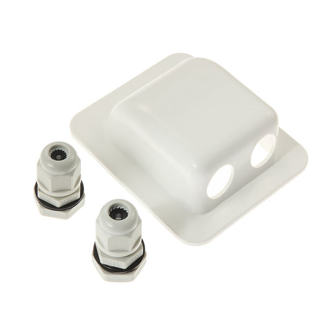 Link Solar gland installed on a motorhome for clean, secure cable routing.