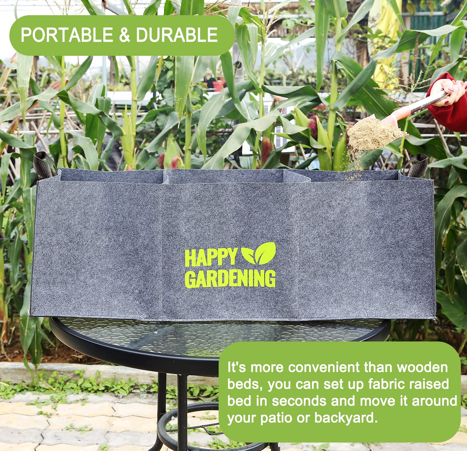Portable and foldable design with handles from Linksandt for easy relocation