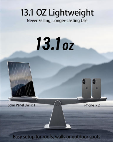 LinkSolar adjustable bracket setup demonstrates flexible sun orientation.