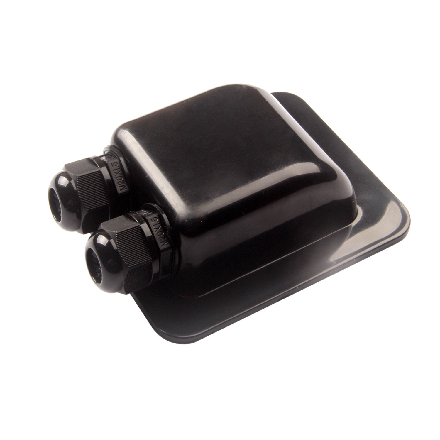 Link Solar weatherproof ABS cable gland front view protects outdoor cables from water