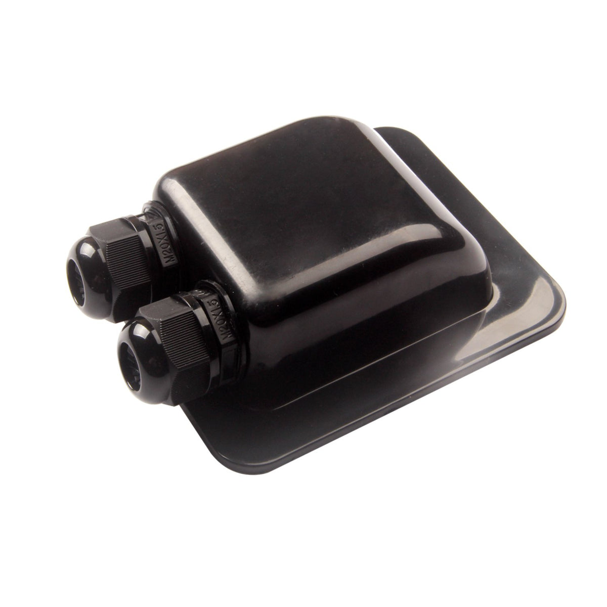 Link Solar weatherproof ABS cable gland front view protects outdoor cables from water