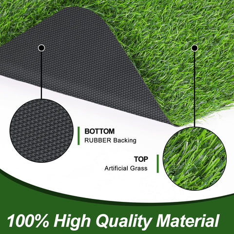 LINLA artificial grass door mat ideal for indoor and outdoor use.
