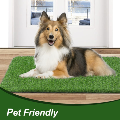 LINLA artificial grass door mat perfect pet area for dogs.