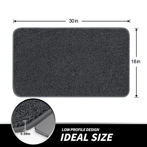 LINLA doormat showing non-slip backing for safer entry