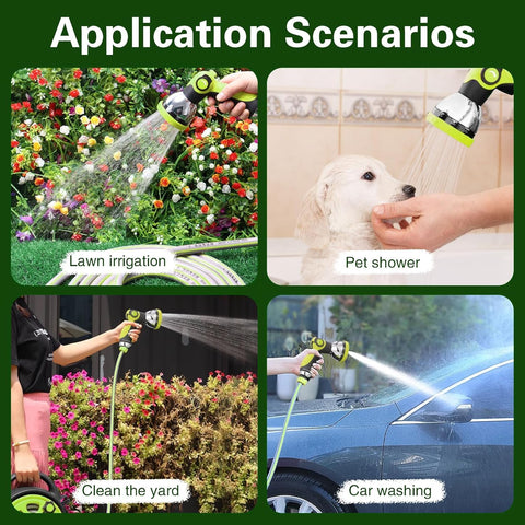 LINLiDA pet cleaning balcony use shows gentle water spray for pets.