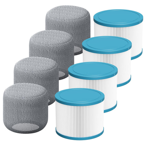 LINNIW spa filter showing RELXTIME compatibility for easy replacement