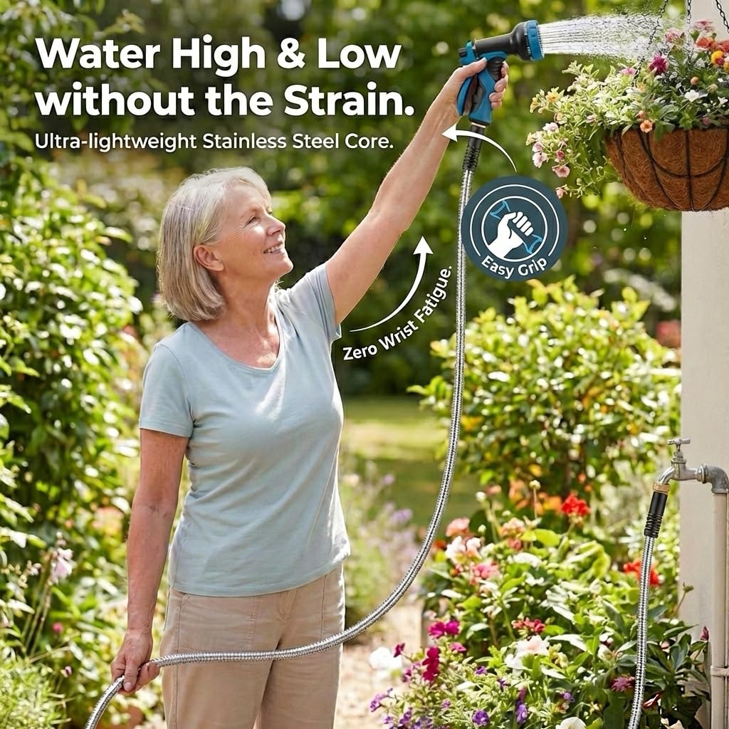 LINODI 50ft hose with 10 function nozzle ready