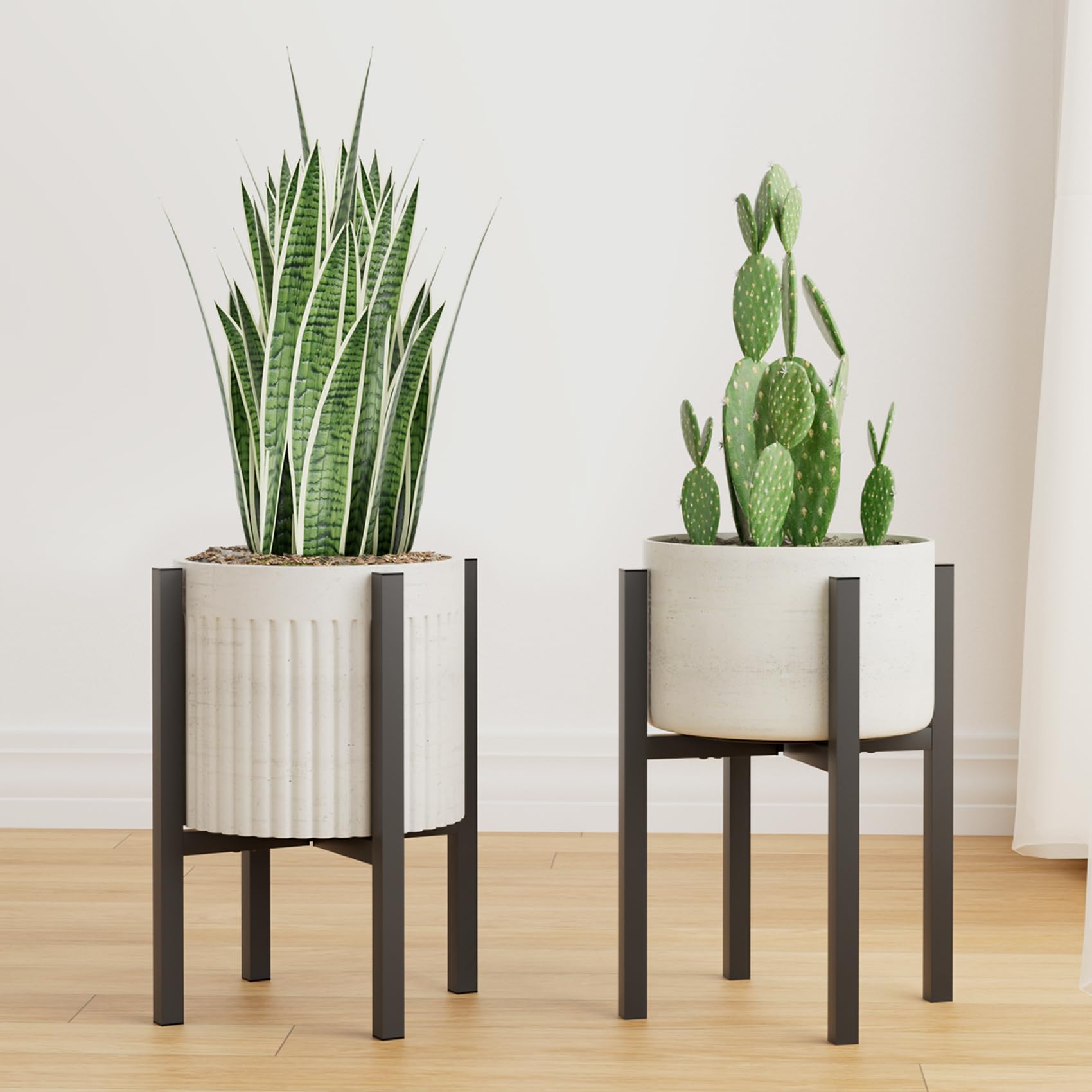 Linpla adjustable plant stand fits 8-12 inch pots for flexible indoor placement