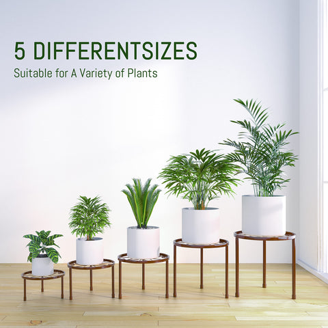 Linpla bronze plant stands with rustproof coating for outdoor use