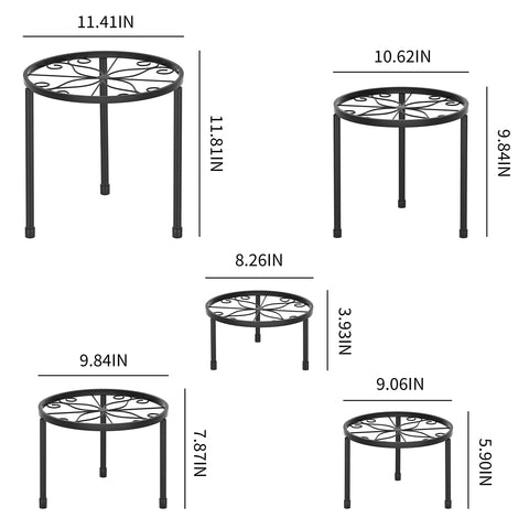 Linpla heavy-duty plant shelf supports heavy pots with durability.