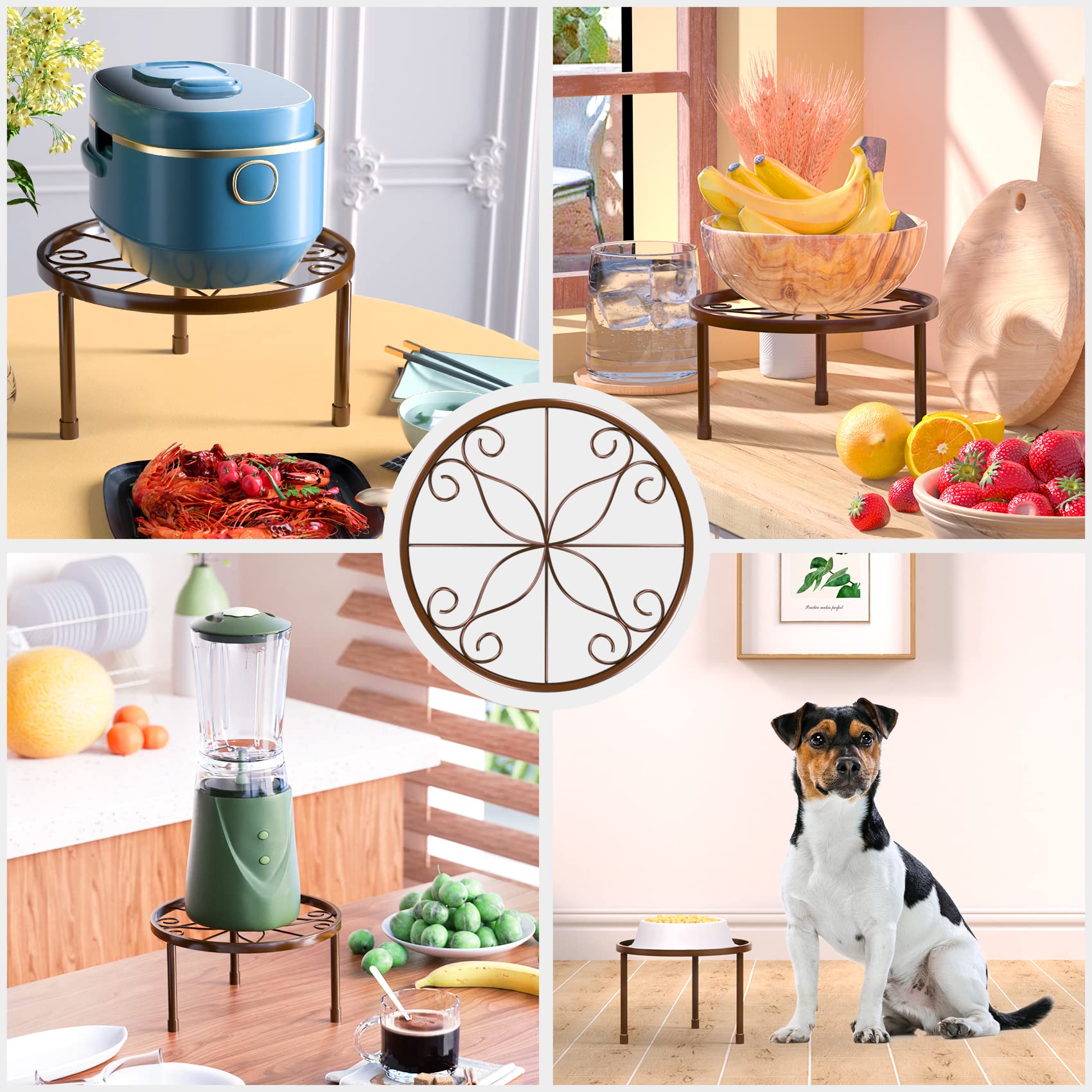 Linpla plant stand bottom with protective pads to protect floors