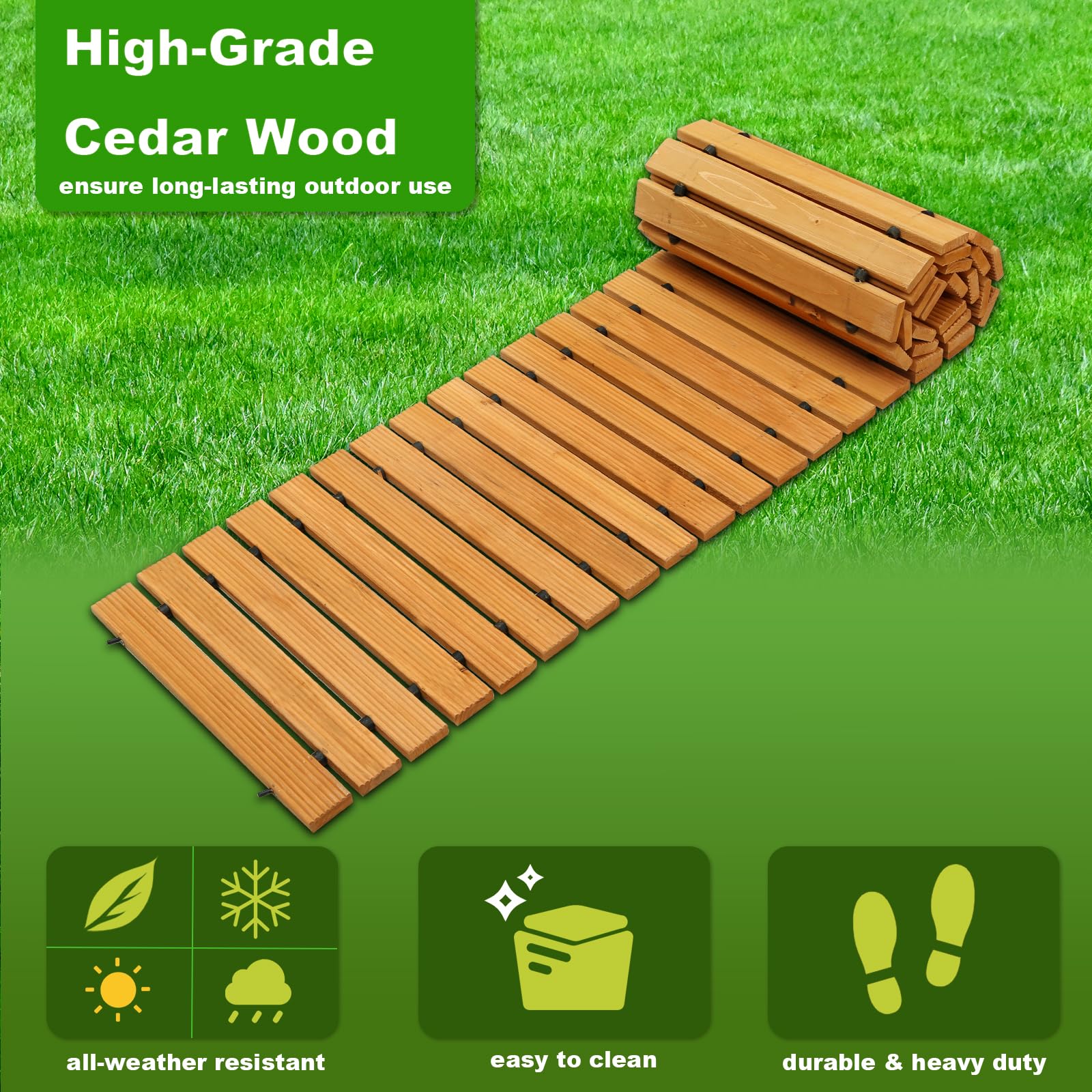 LINSHRY roll-out pathway stored compactly for easy transport