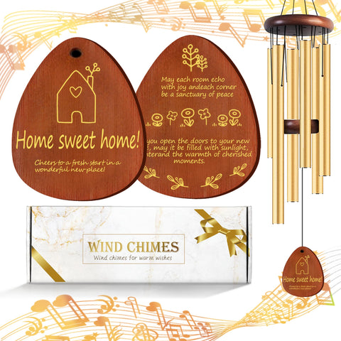 Lintriguingly 26-inch wind chimes on porch offering welcoming ambiance