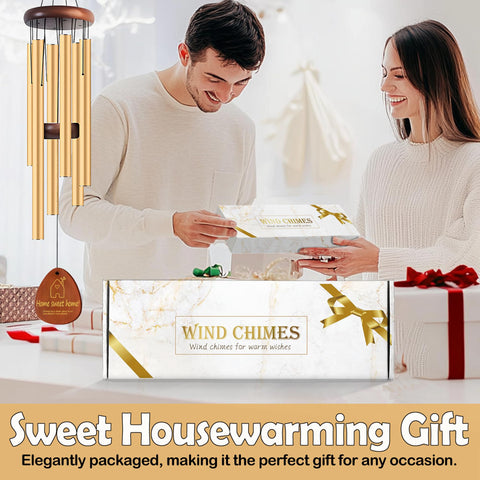 Lintriguingly Home Sweet Home wind chimes add comforting decor and soothing tones