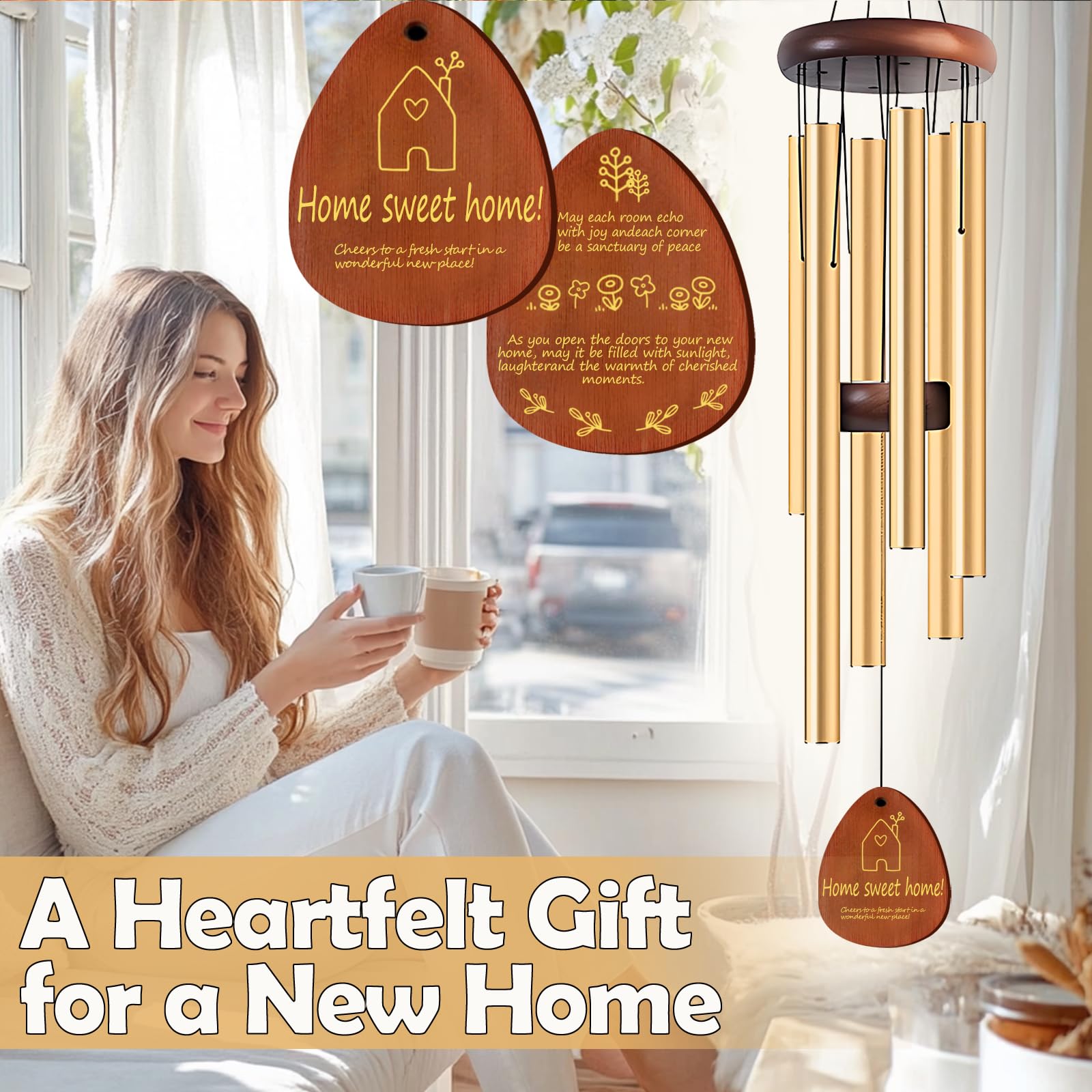 Lintriguingly new home gift wind chimes ideal for housewarming celebrations