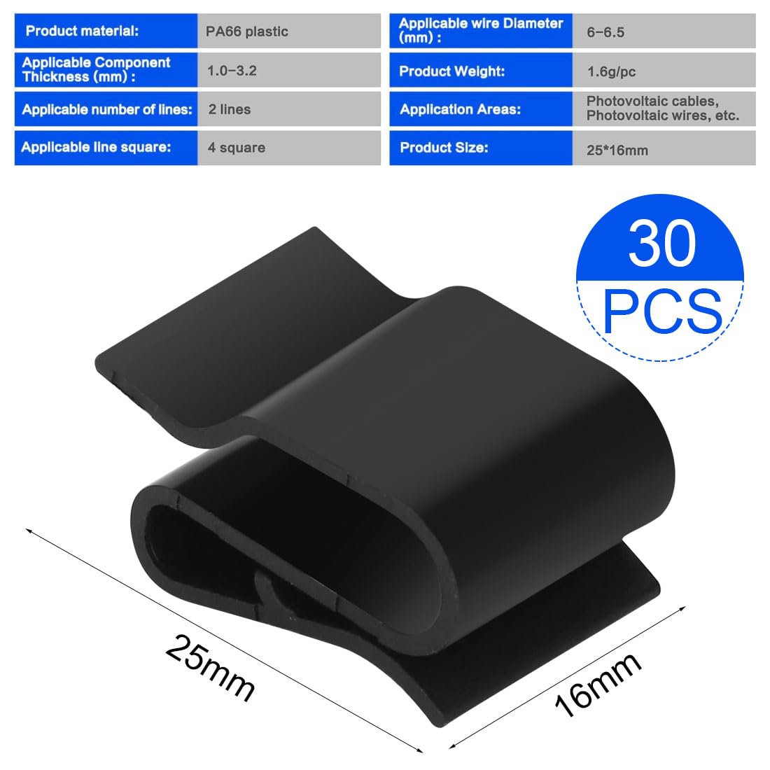 LINXIU outdoor cable clip for installation keeps lines tidy on boats and trailers.