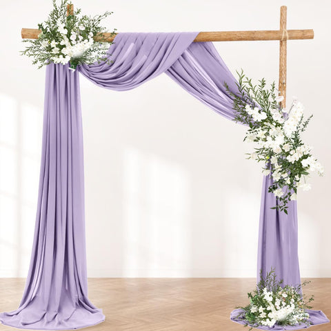 LINXTAR lilac drapes suit garden weddings and Easter photo setups.