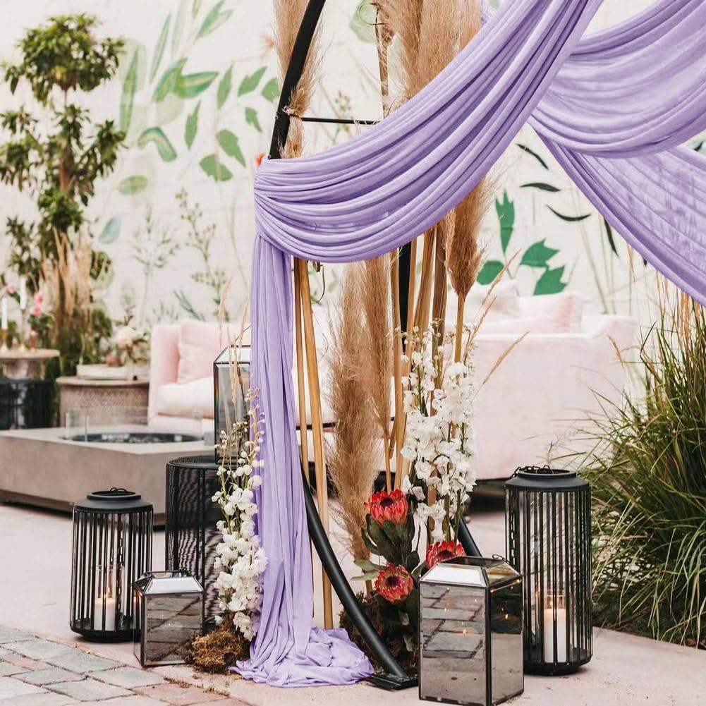 LINXTAR spring outdoor drapes ideal for baby showers and vow renewals.