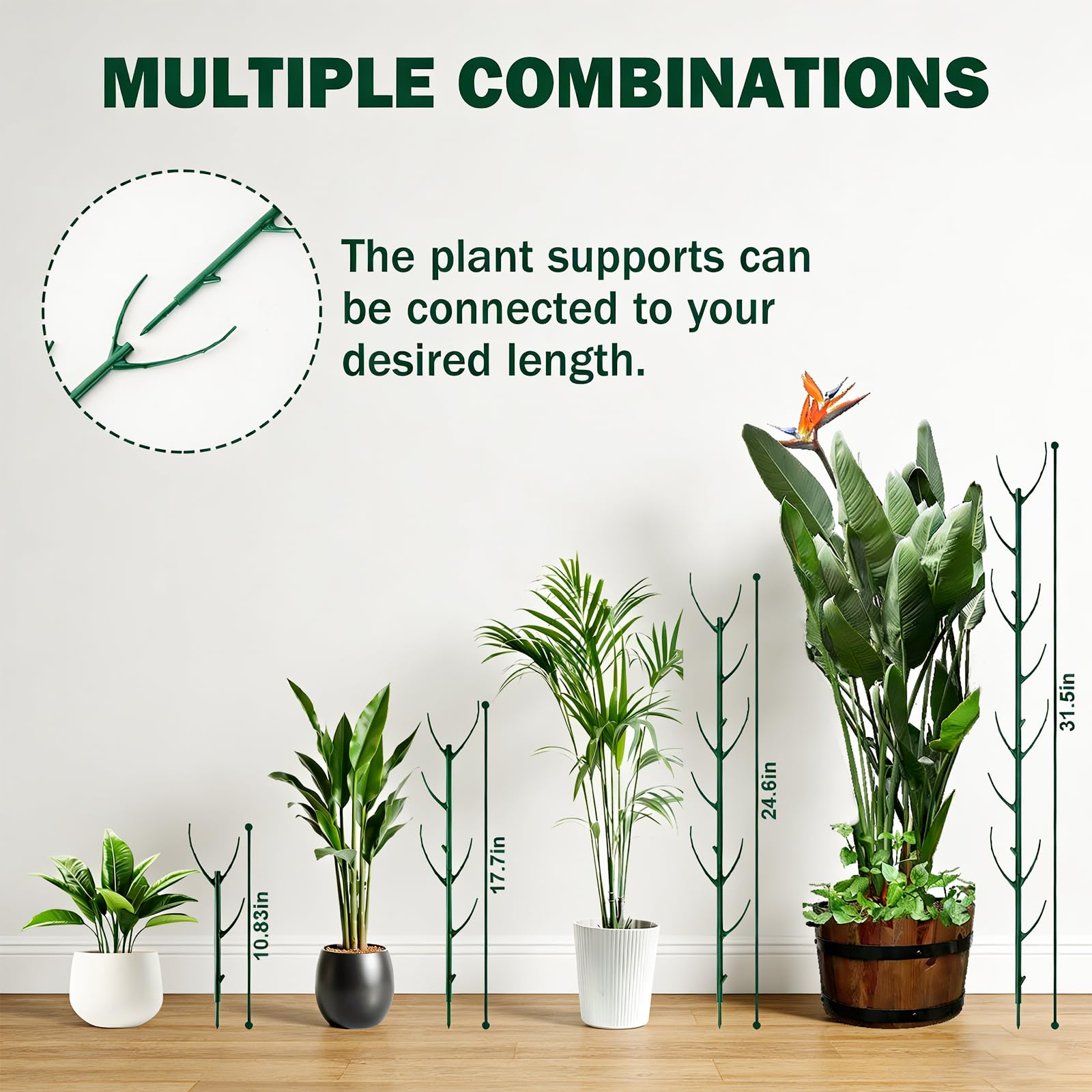 Linyona indoor outdoor stakes suitable for multiple climbing plants
