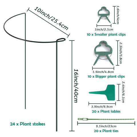 Linyona plant support ring with durable green iron wire for sturdy stems.