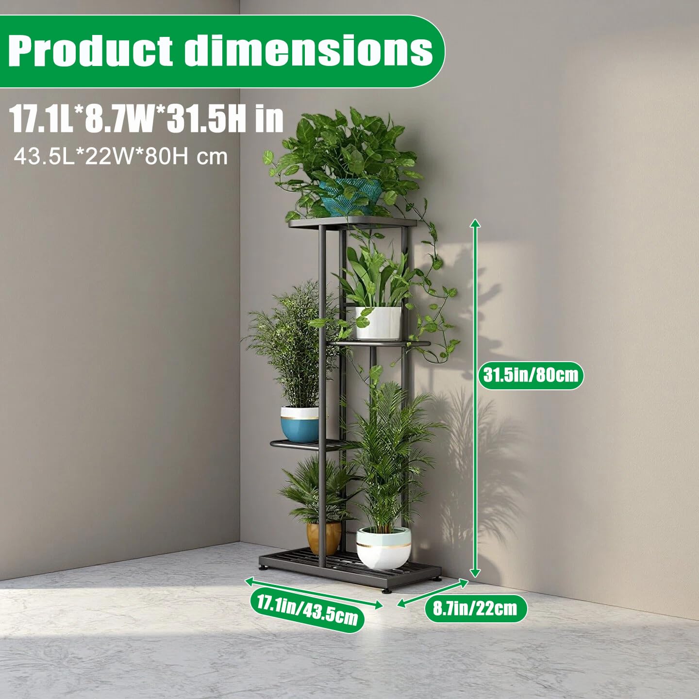 LINZINAR durable metal construction promises long-lasting plant organization