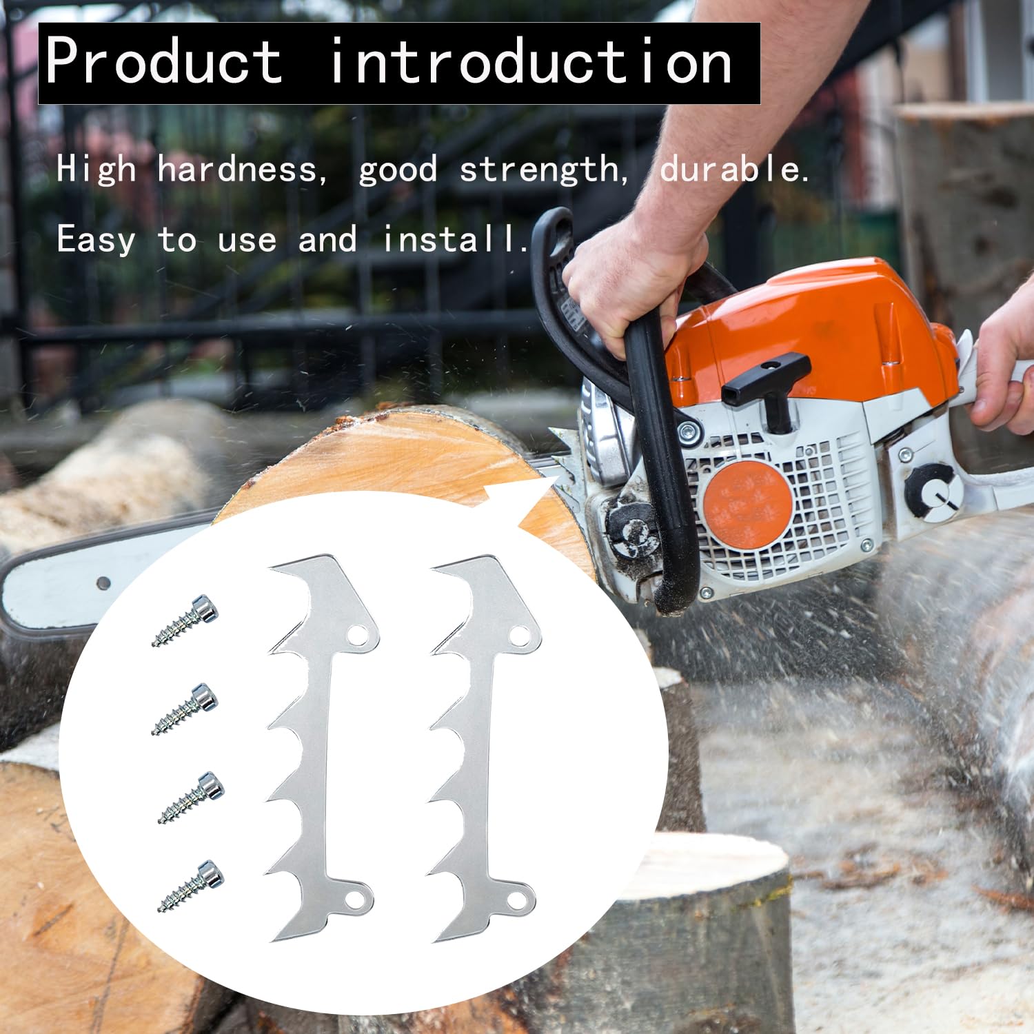 Liofairy bumper dogs for Stihl MS180 provide reliable bite and control