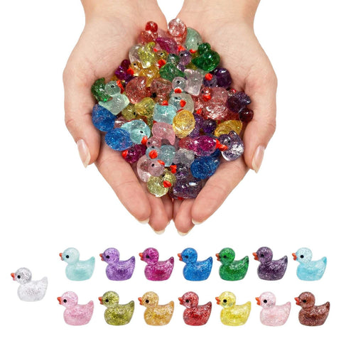 LionWell glitter ducks collection adds sparkling charm to terrariums and moss gardens.