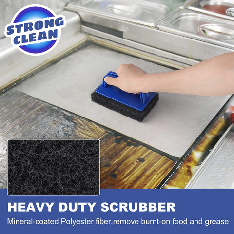 LIOUXUE bristle-free scouring pad for safe, bristle-free grill cleaning.