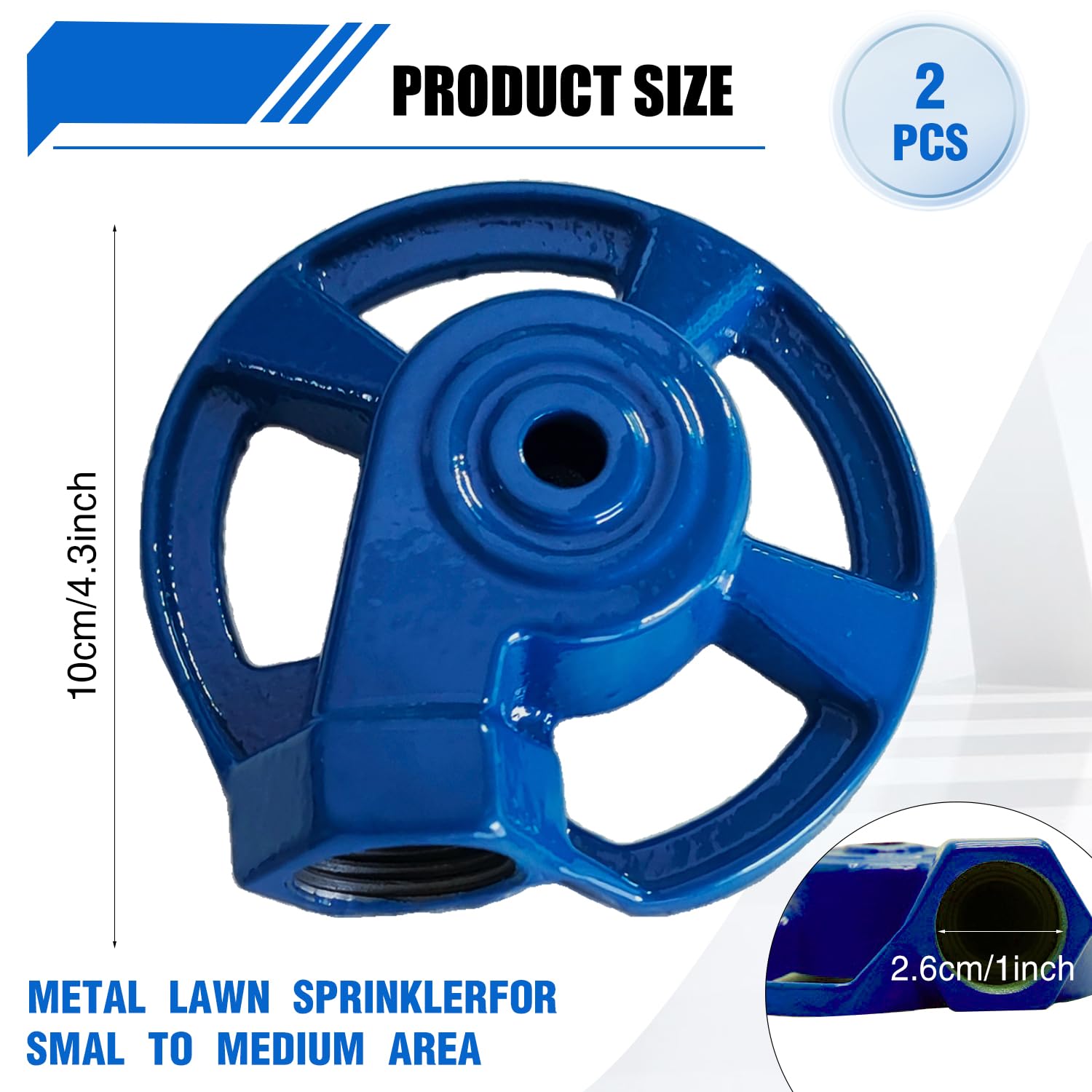 LipLopBest cast iron sprinkler assembly for durable outdoor watering.