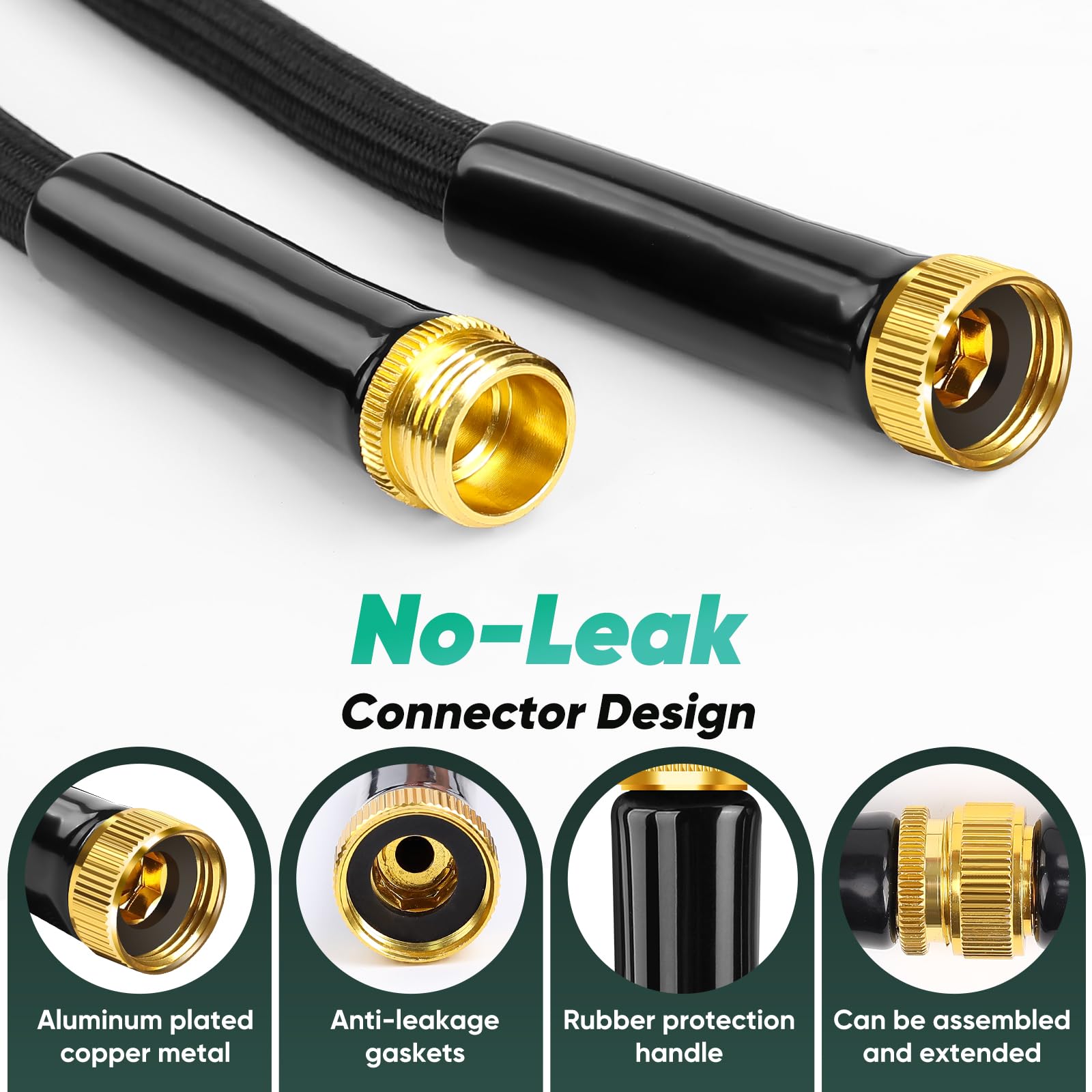 Lipoliftco hose design resists knots for smoother water flow during yard chores.