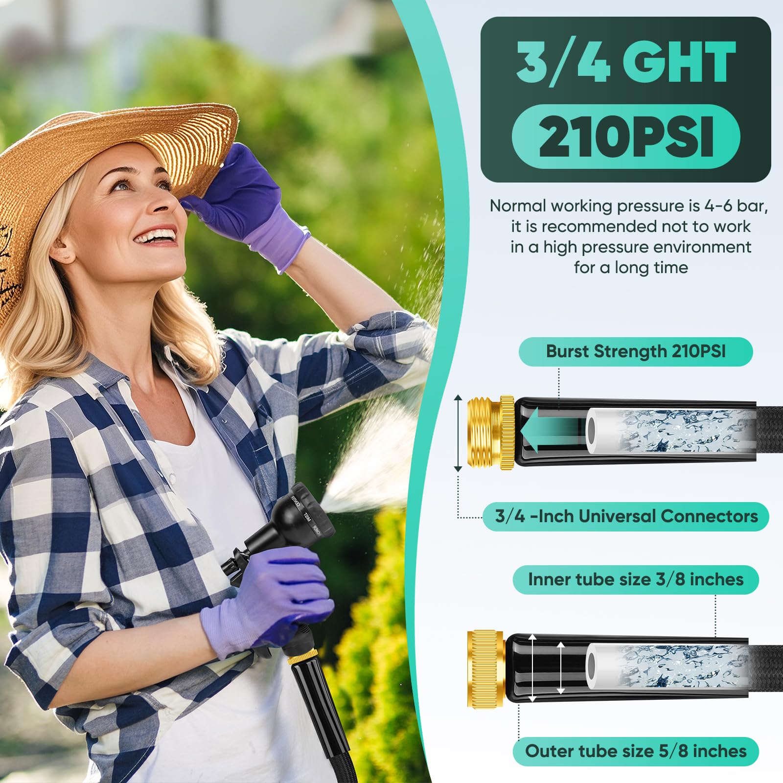 Lipoliftco lightweight hose reduces carry weight, easing daily garden routines.