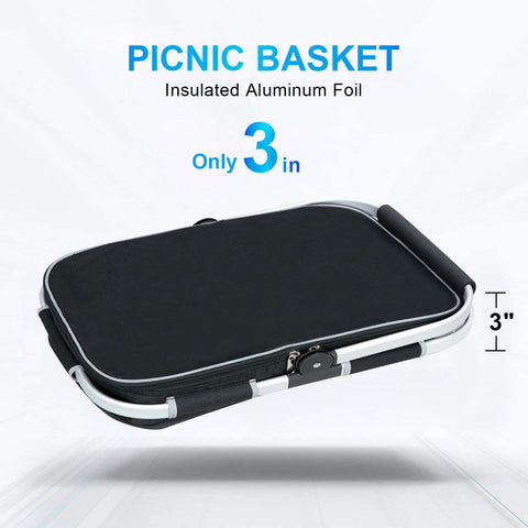 LIQING 35L basket capacity handles pizzas, drinks, and fresh groceries.