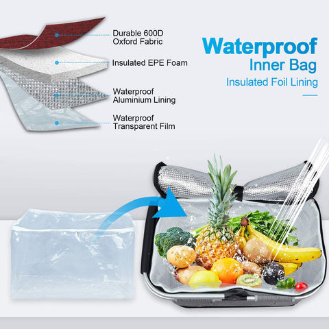 LIQING 35L basket folded for compact storage and enhanced stability