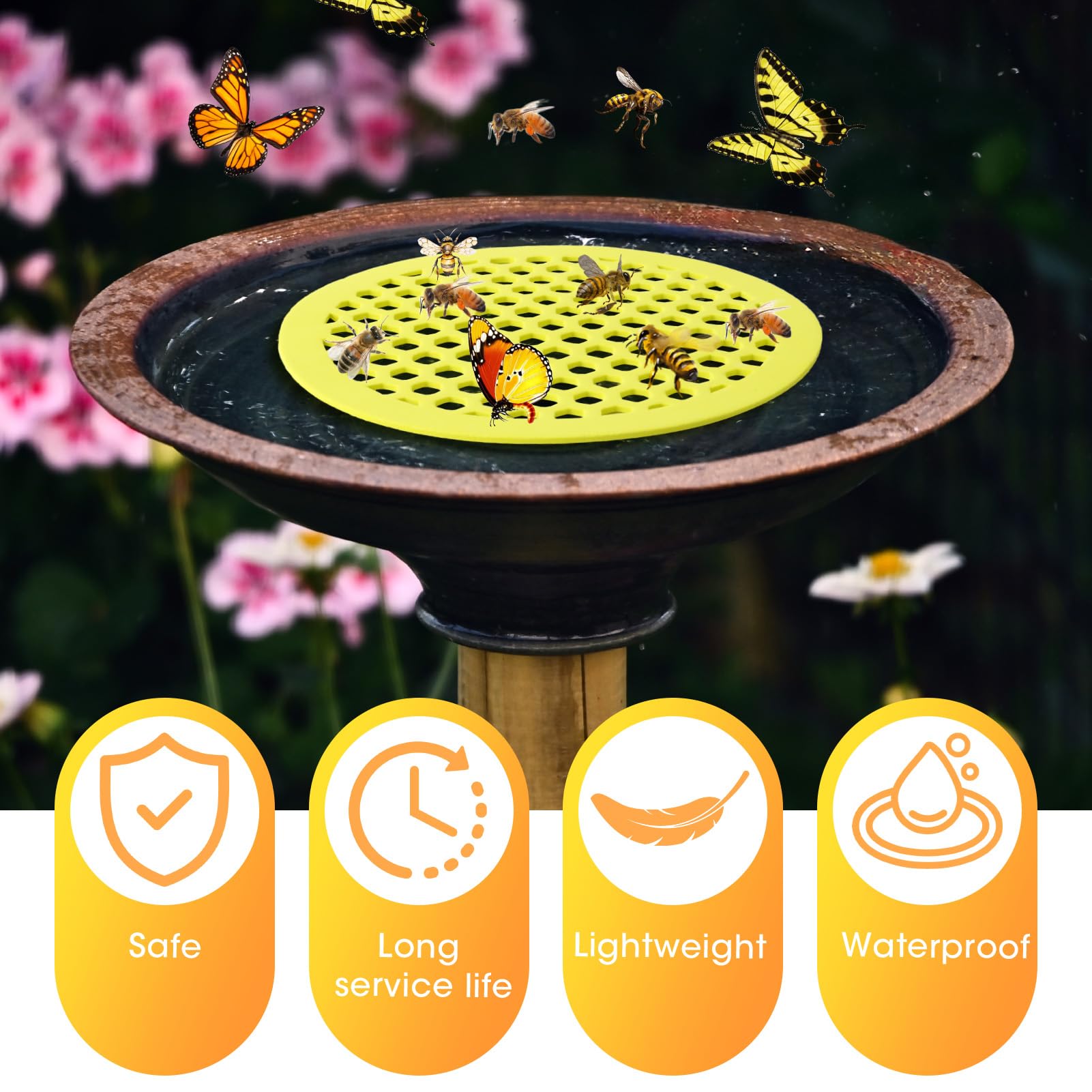 Liqqlex EVA foam provides durable buoyancy for outdoor pollinator stations.