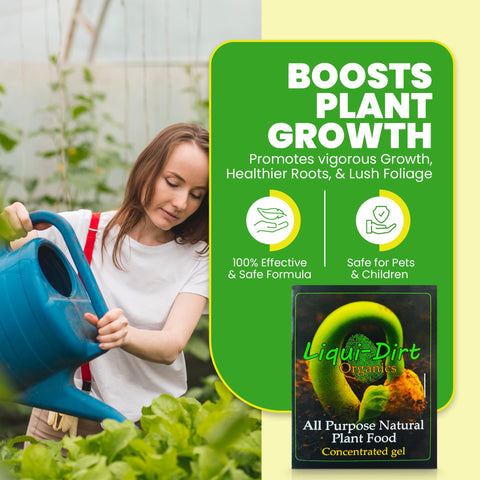 Liqui-Dirt all-in-one nutrition for seeds and established plants