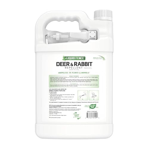 Liquid Fence product label with simple instructions for easy application.