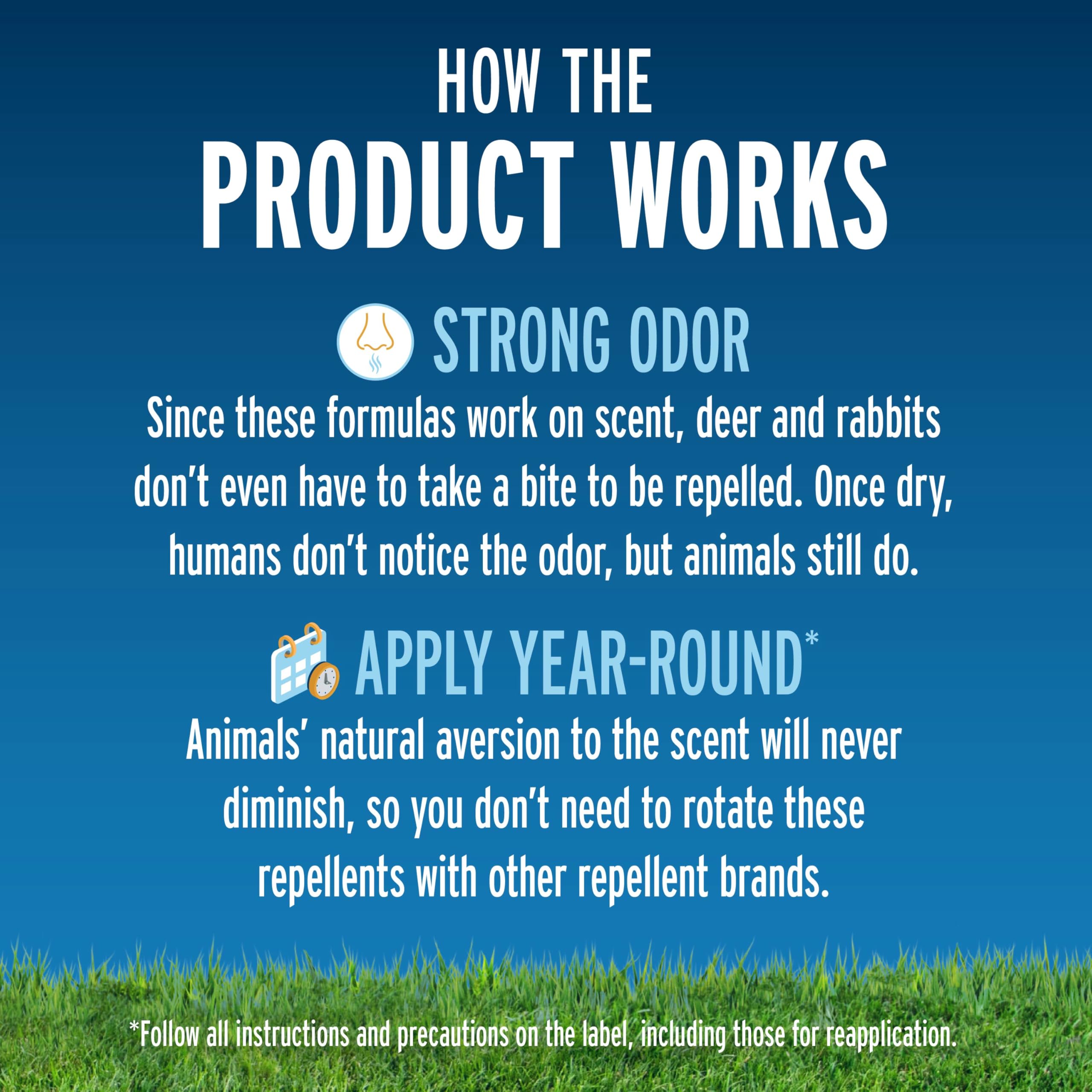 Liquid Fence concentrate is designed for year-round use in landscapes