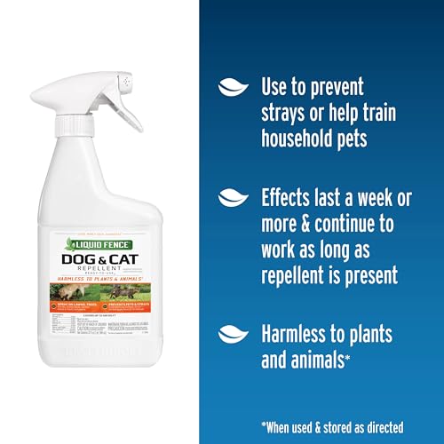 Liquid Fence spray nozzle shown for quick, targeted garden application.