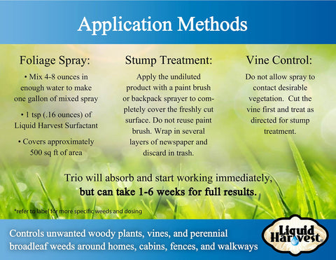 Liquid Harvest brush killer dilution mix 1 gallon for vines and hard-to-control plants