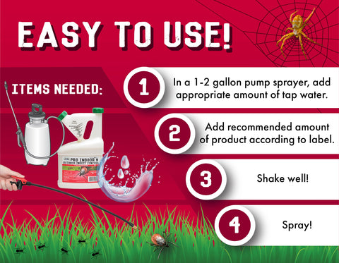 Liquid Harvest indoor-outdoor pest control application shown on a porch and interior spaces.