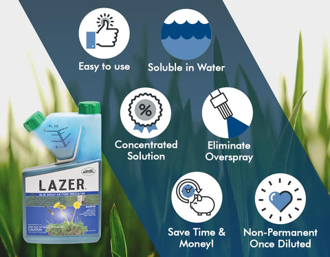 Liquid Harvest Lazer Blue environmentally friendly option reduces product release.